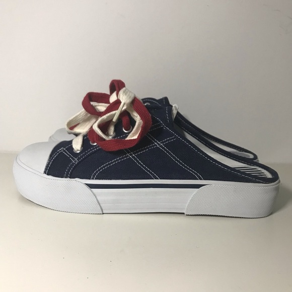 Chunky Denim Jean Slip On Sneakers 9.5 NWT - Picture 1 of 8